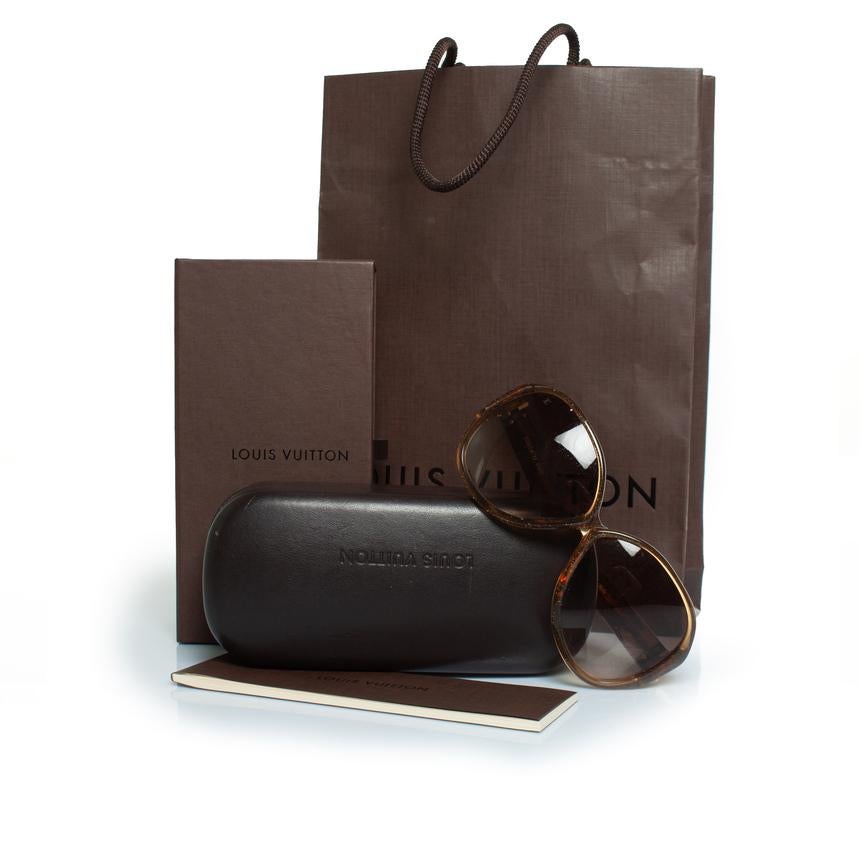 Louis Vuitton, occhiali da sole Soupcon oversize con glitter in vendita 1