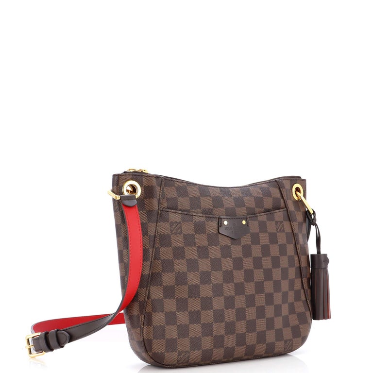 Best Louis Vuitton Crossbody Bag  LV South Bank Besace Damier Ebene Coated  Canvas Made In France 