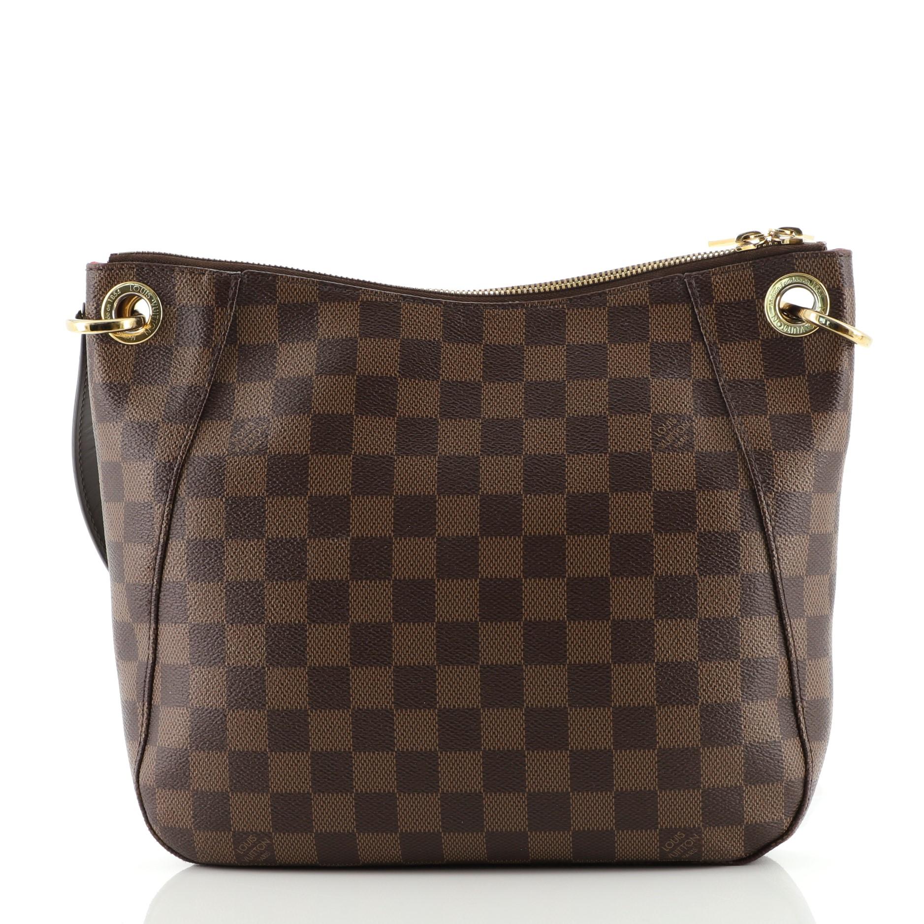 Black Louis Vuitton South Bank Besace Bag Damier