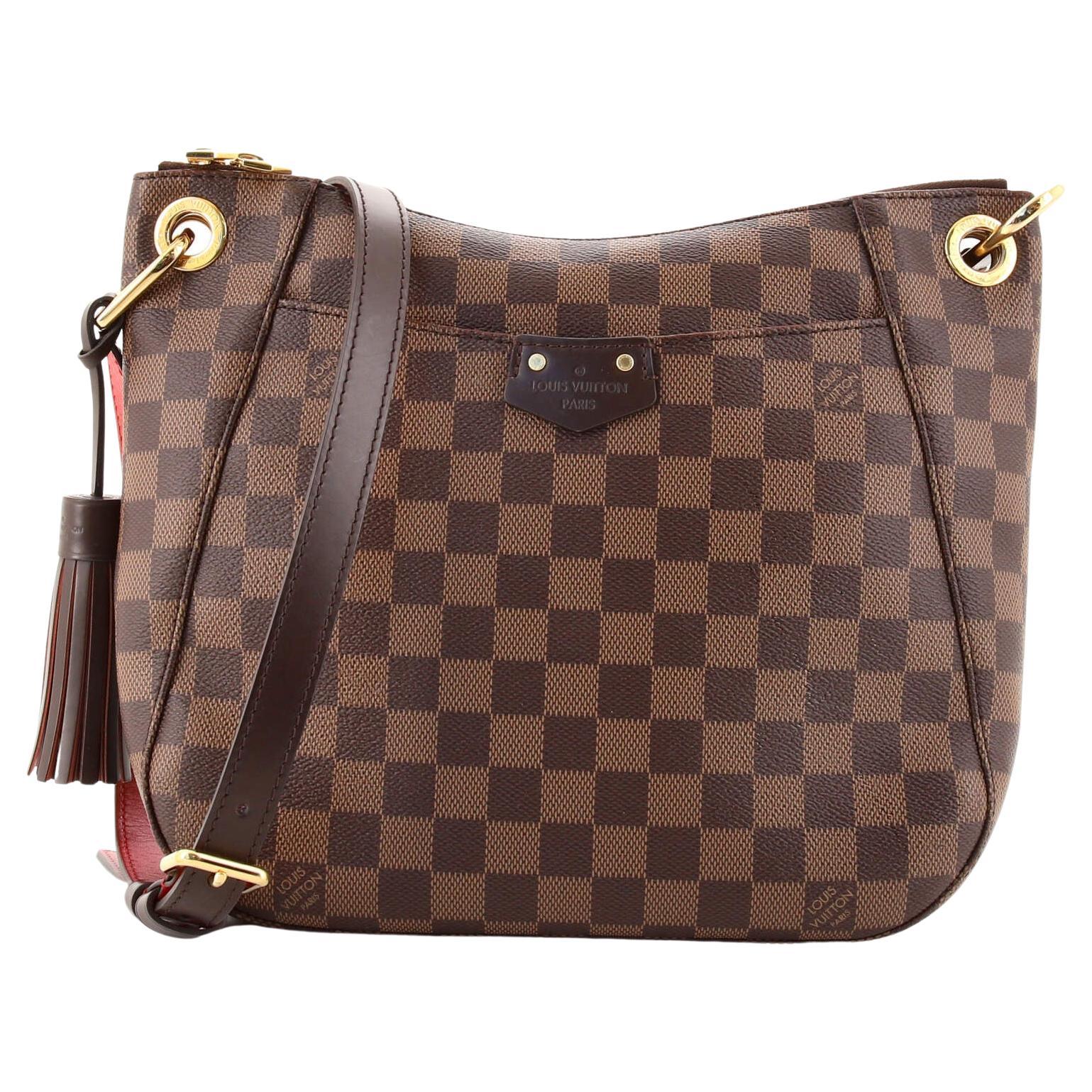 Damier Ebene South Bank Besace Crossbody Bag (Authentic Pre-Owned) in 2023