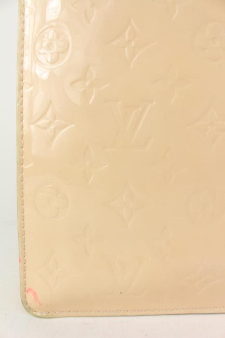 Florentine Monogrammierte Vernis Sac Platte von Louis Vuitton, Sonderanfertigung, beige 1LV811 im Angebot 6