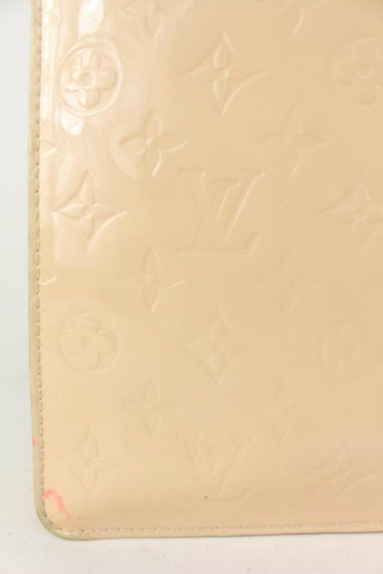 Louis Vuitton Rare Special Order Perle Monogram Vernis Sac Plat