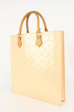 Louis Vuitton Special Order Beige Florentine Monogram Vernis Sac Plat 1LV811