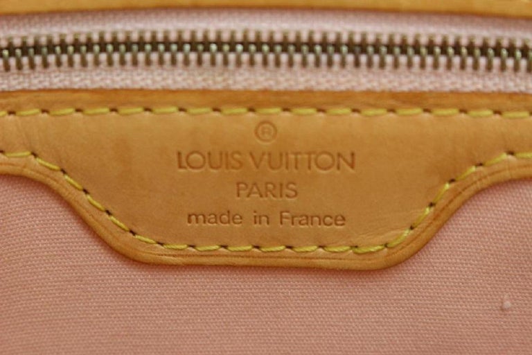 Totes Louis Vuitton Special Order Beige Florentine Monogram Vernis Sac Plat 1lv811, Women's, Size: One Size