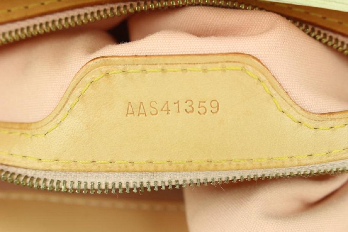 Florentine Monogrammierte Vernis Sac Platte von Louis Vuitton, Sonderanfertigung, beige 1LV811 Damen im Angebot