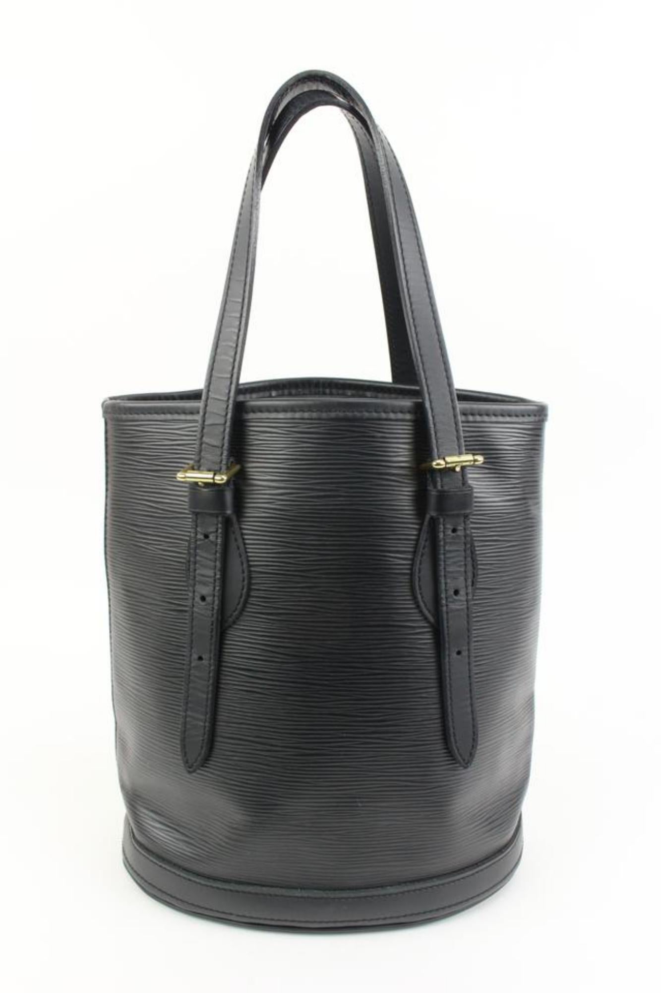 Louis Vuitton Special Order Black Epi Leather Marais Petite Bucket PM 75lv322s 5