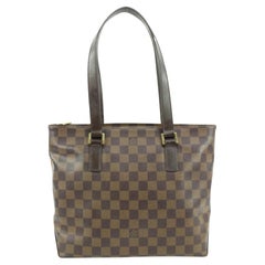 Louis Vuitton Special Order Damier Ebene Cabas Piano Zip Tote Bag 51L26a