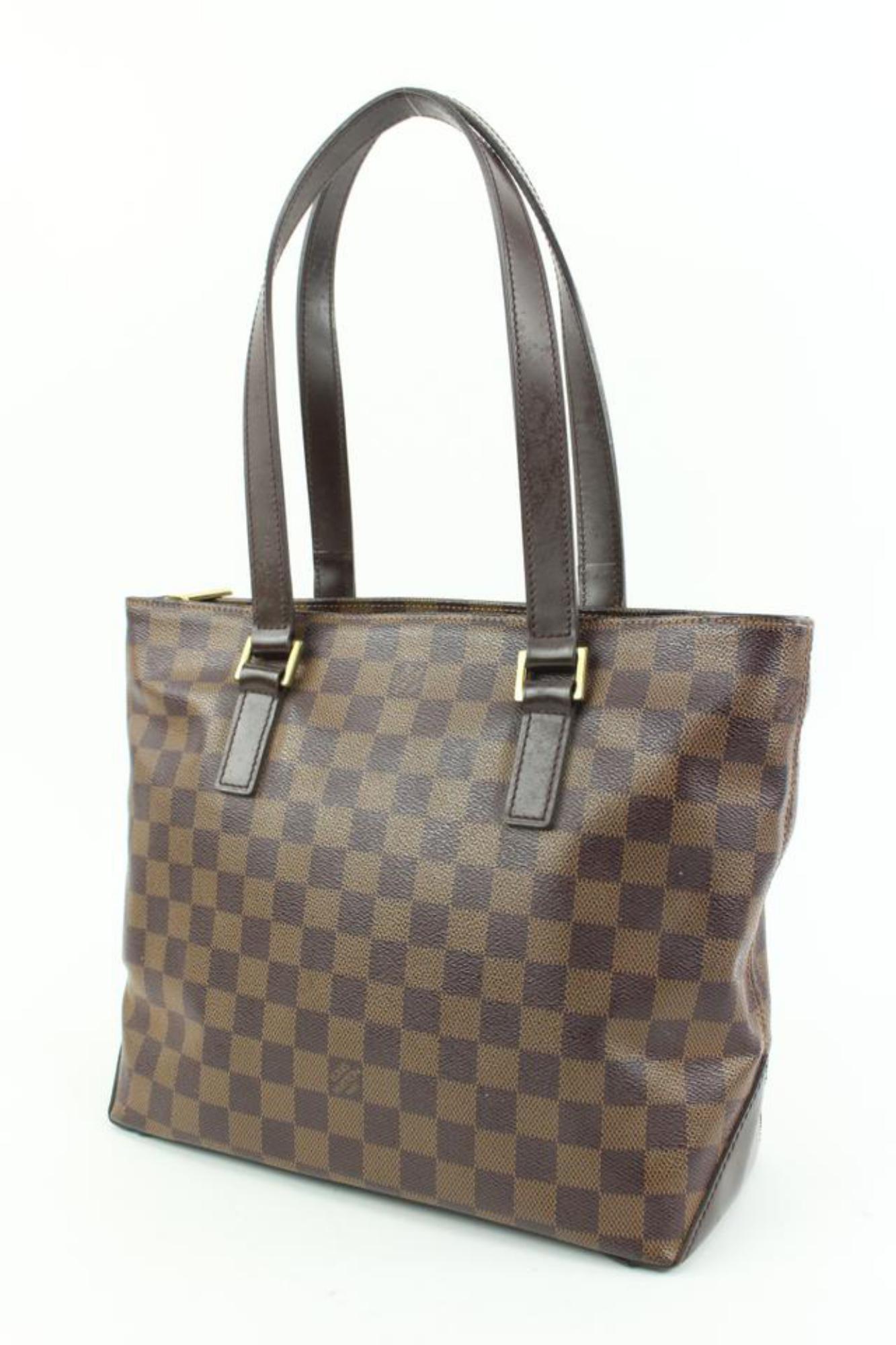 Louis Vuitton Special Order Damier Ebene Cabas Piano Zip Tote Bag s210lv54
Date Code/Serial Number: VI0032
Made In: France
Measurements: Length:  13.5