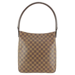 Louis Vuitton Special Order Damier Ebene Looping GM Zip Hobo 69lk817s