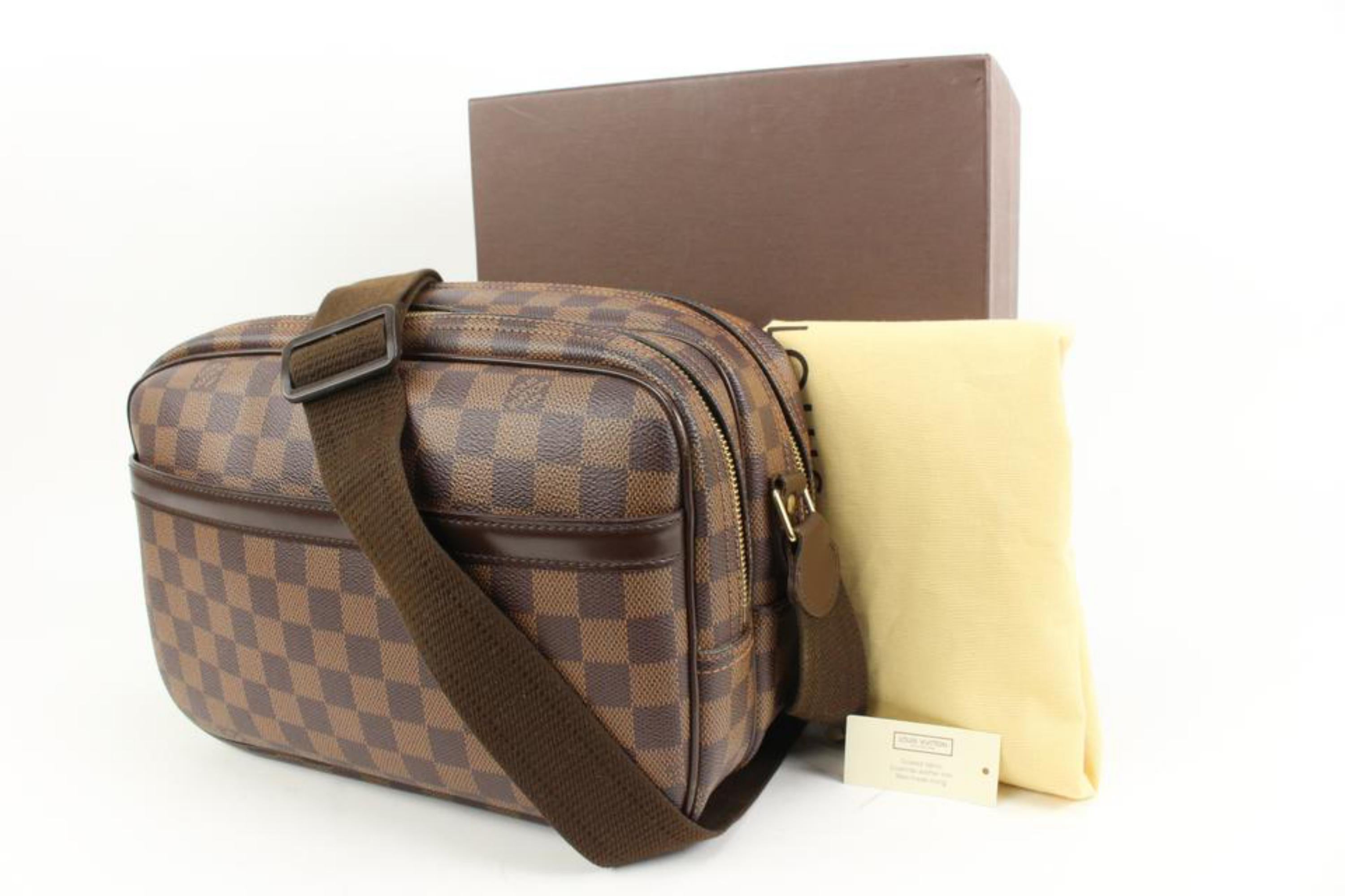 Louis Vuitton Special Order Damier Ebene Reporter PM Crossbody Messenger 81lv317s
Date Code/Serial Number: SP0056
Made In: France
Measurements: Length:  11.5