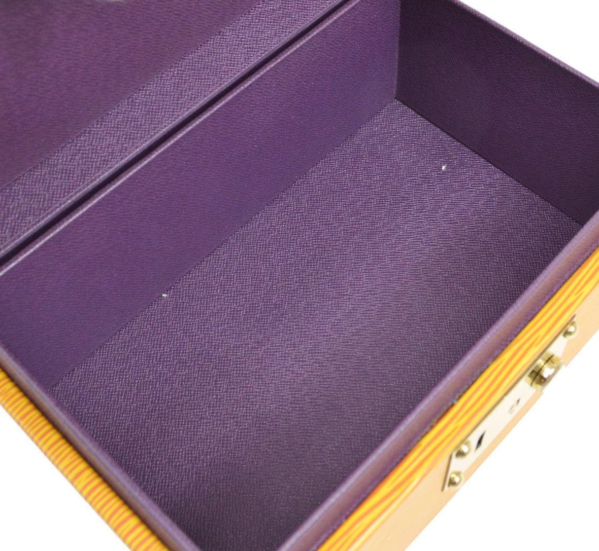 LOUIS VUITTON Special Order Yellow Epi Gold Travel Cosmetic Jewelry Travel Trunk 1
