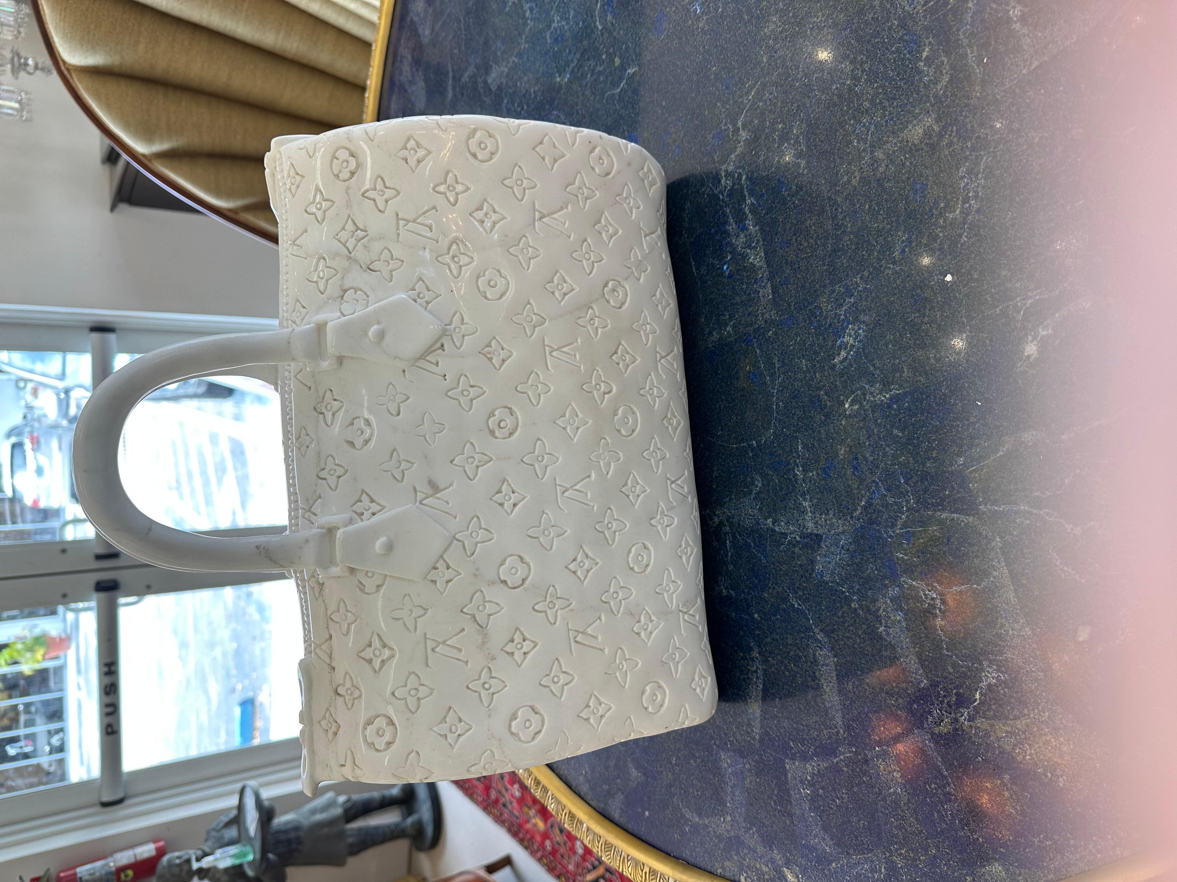 Fait main Louis Vuitton - Sac Speede en marbre de Carrare