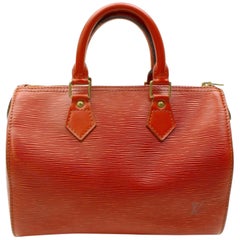 Louis Vuitton Speedy 25 868006 Brown Leather Satchel