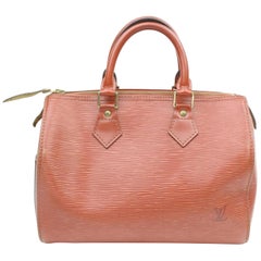 Louis Vuitton Speedy 25 868886 Brown Leather Satchel