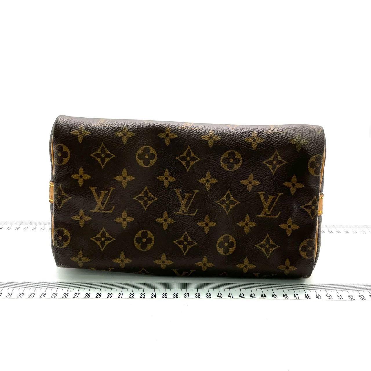 Donna Louis Vuitton Speedy 25 Bandouliere Marrone con Monogram e Cinturino in vendita