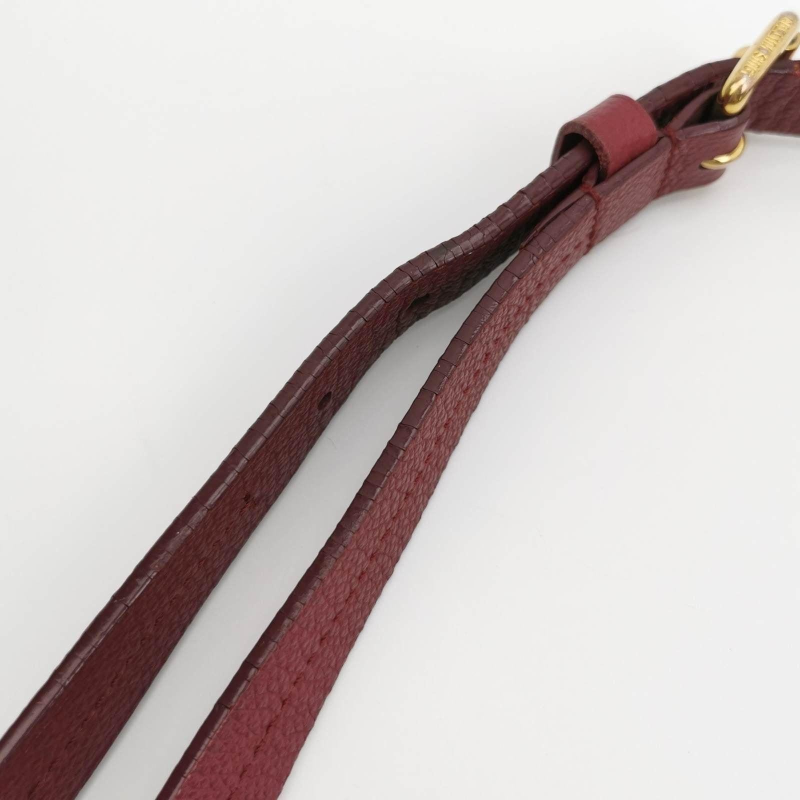 Louis Vuitton Speedy 25 Bandouliere Empreinte Leather Burgundy For Sale 9