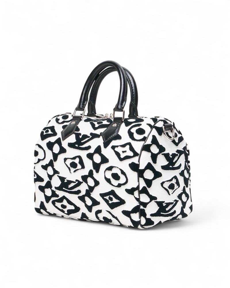 Louis Vuitton Speedy 25 Bandouliere Fischer Bianco Borsa a spalla For Sale 1