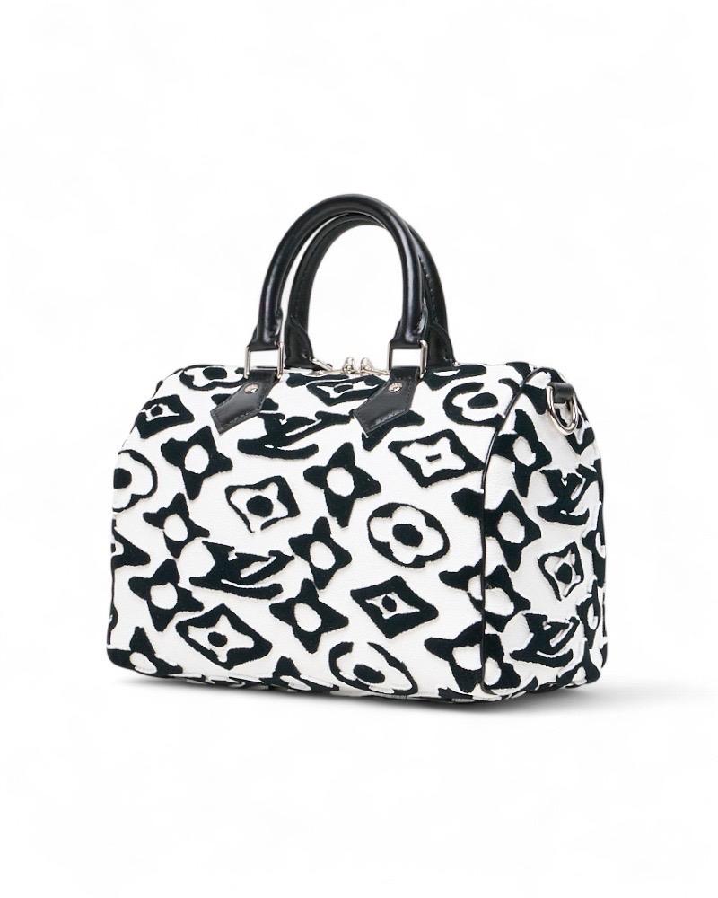 Louis Vuitton Speedy 25 Bandouliere Fischer Bianco Borsa a spalla For Sale 3