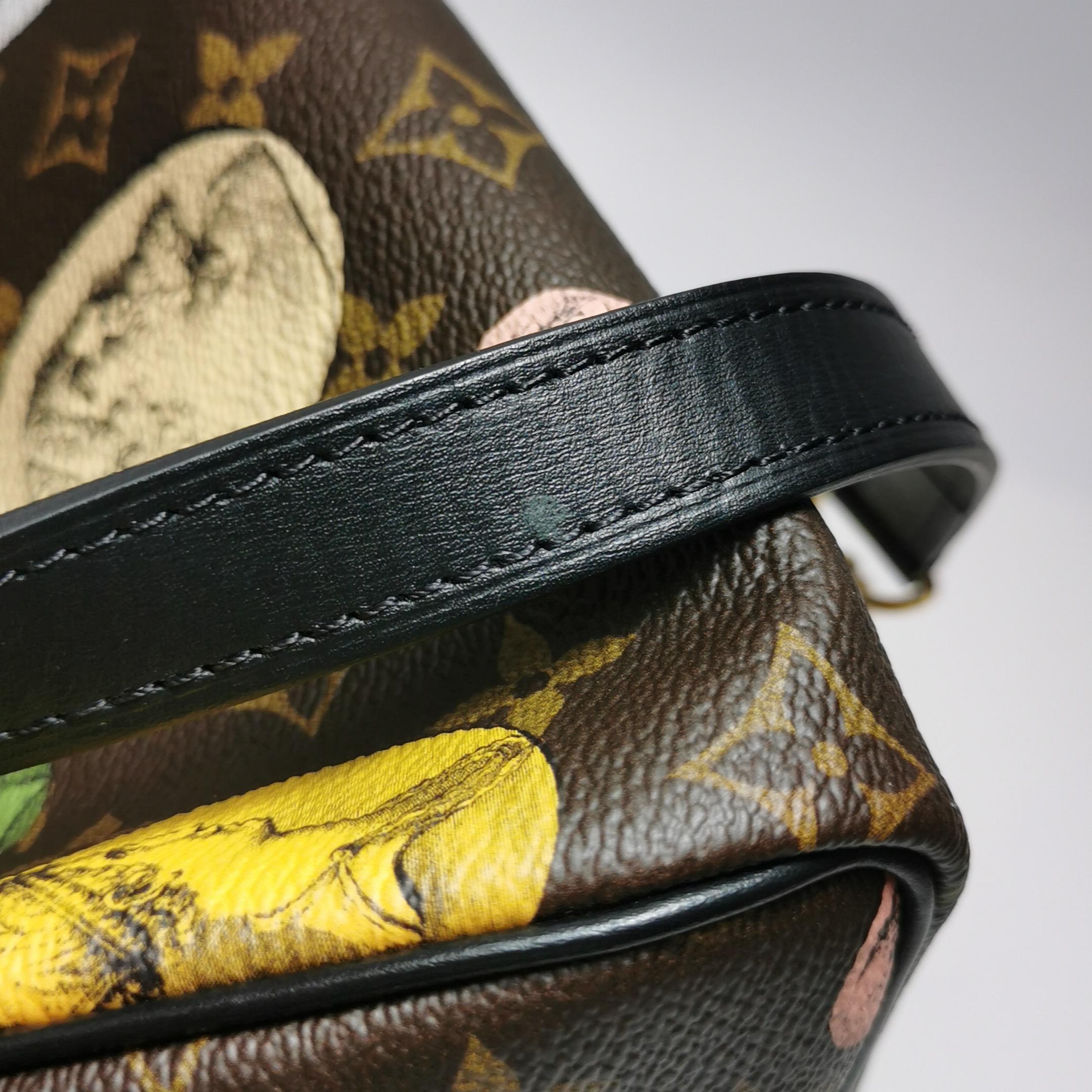 Louis Vuitton Speedy 25 Bandouliere Fornasetti Louvre Stempel mit Louvre-Stempeln im Angebot 6