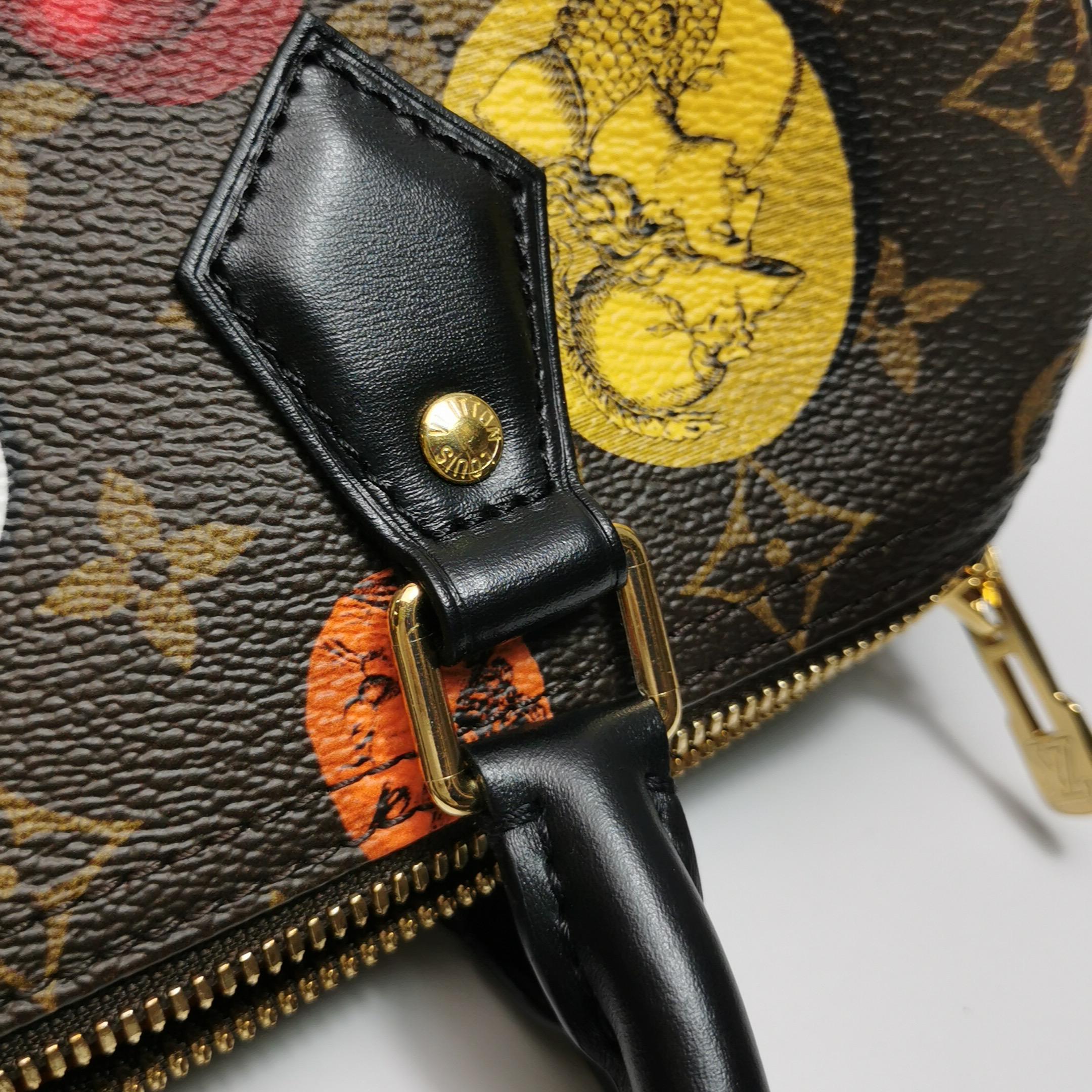 Louis Vuitton Speedy 25 Bandouliere Fornasetti Louvre Stempel mit Louvre-Stempeln im Angebot 9