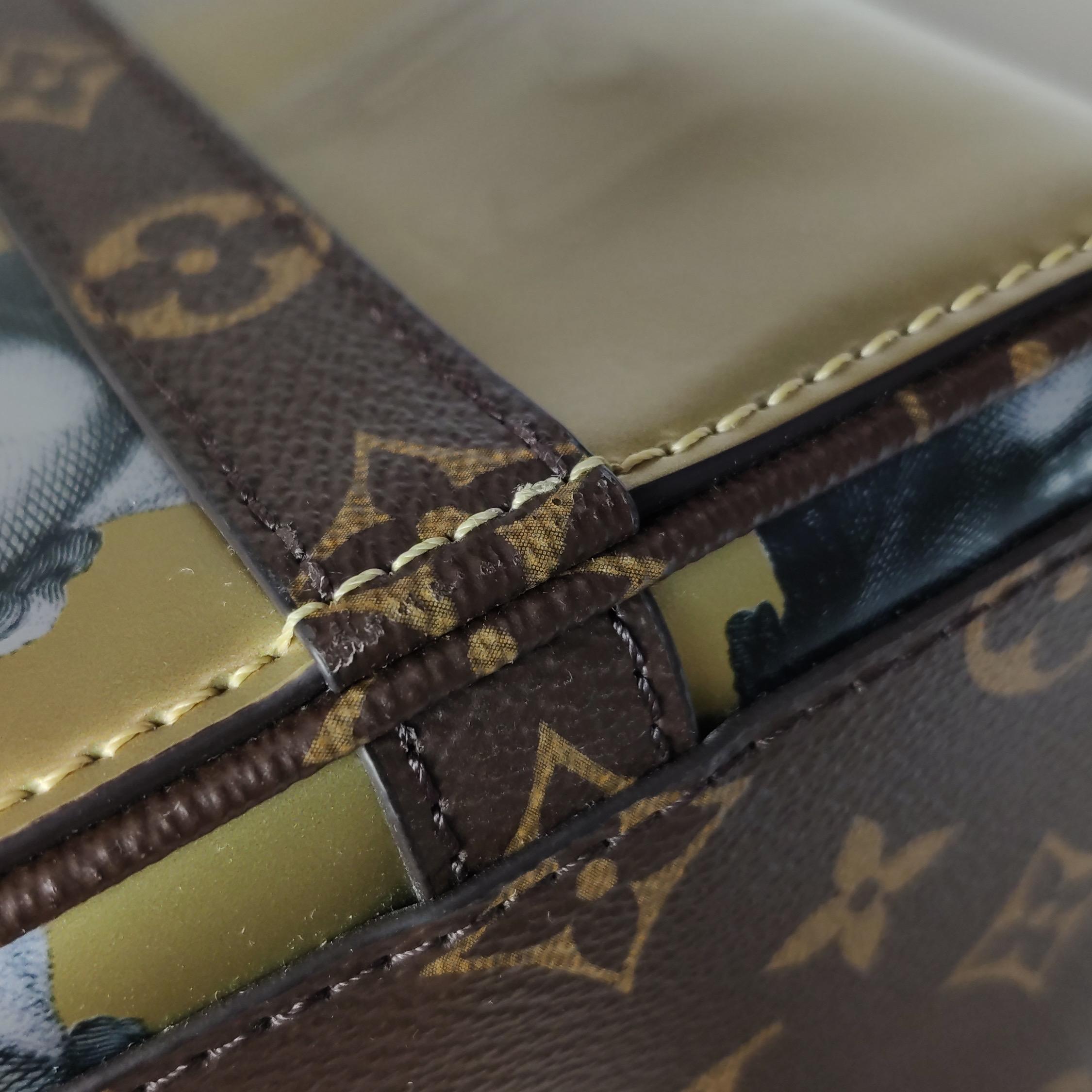 Louis Vuitton Speedy 25 Bandouliere Fornasetti Museum Gold For Sale 7