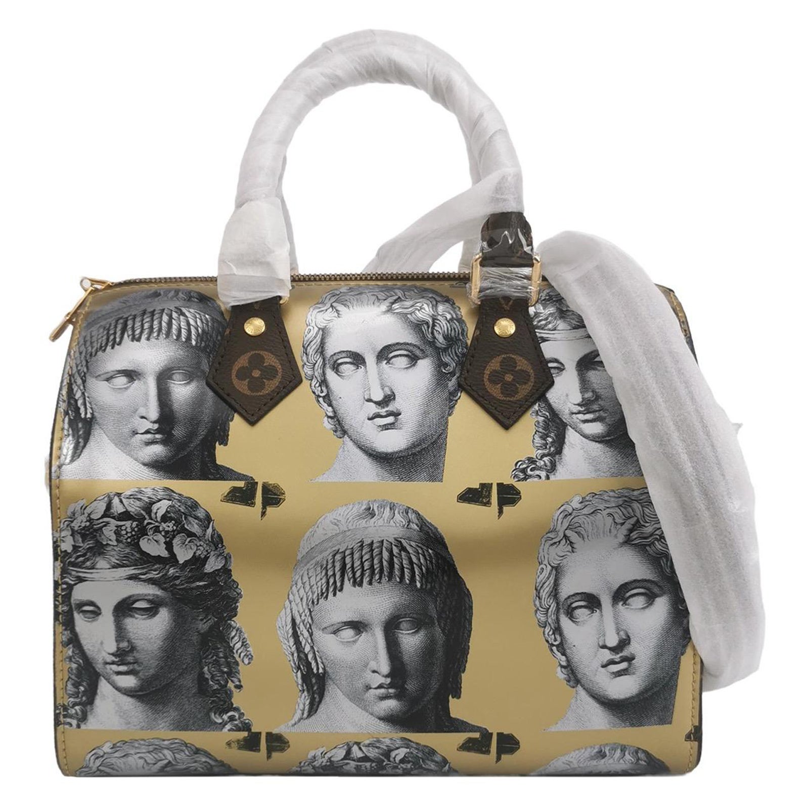 Louis Vuitton Speedy 25 Bandouliere Fornasetti Museum Gold
