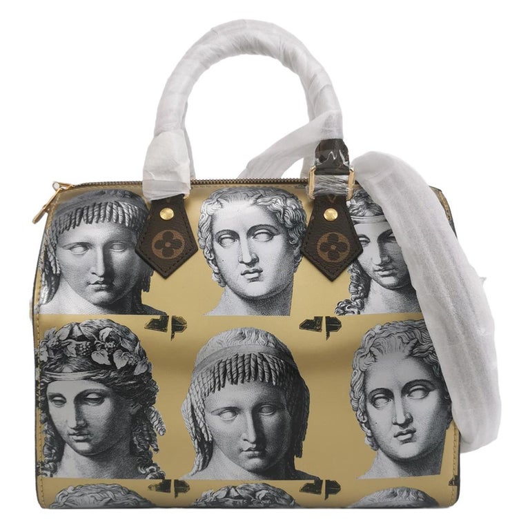 Louis Vuitton Speedy 25 Bandouliere Fornasetti Museum Gold For