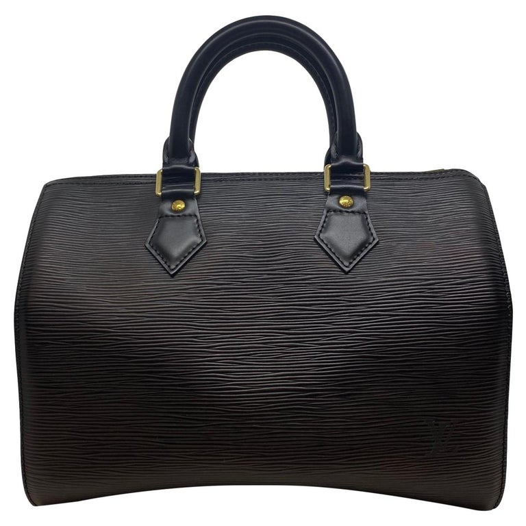 Louis Vuitton Speedy 25 Black EPI Leather Handbag, France 2002. at ...