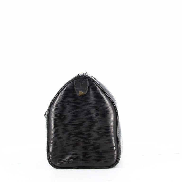 Louis Vuitton Speedy 25 in Black Epy Leather For Sale at 1stDibs
