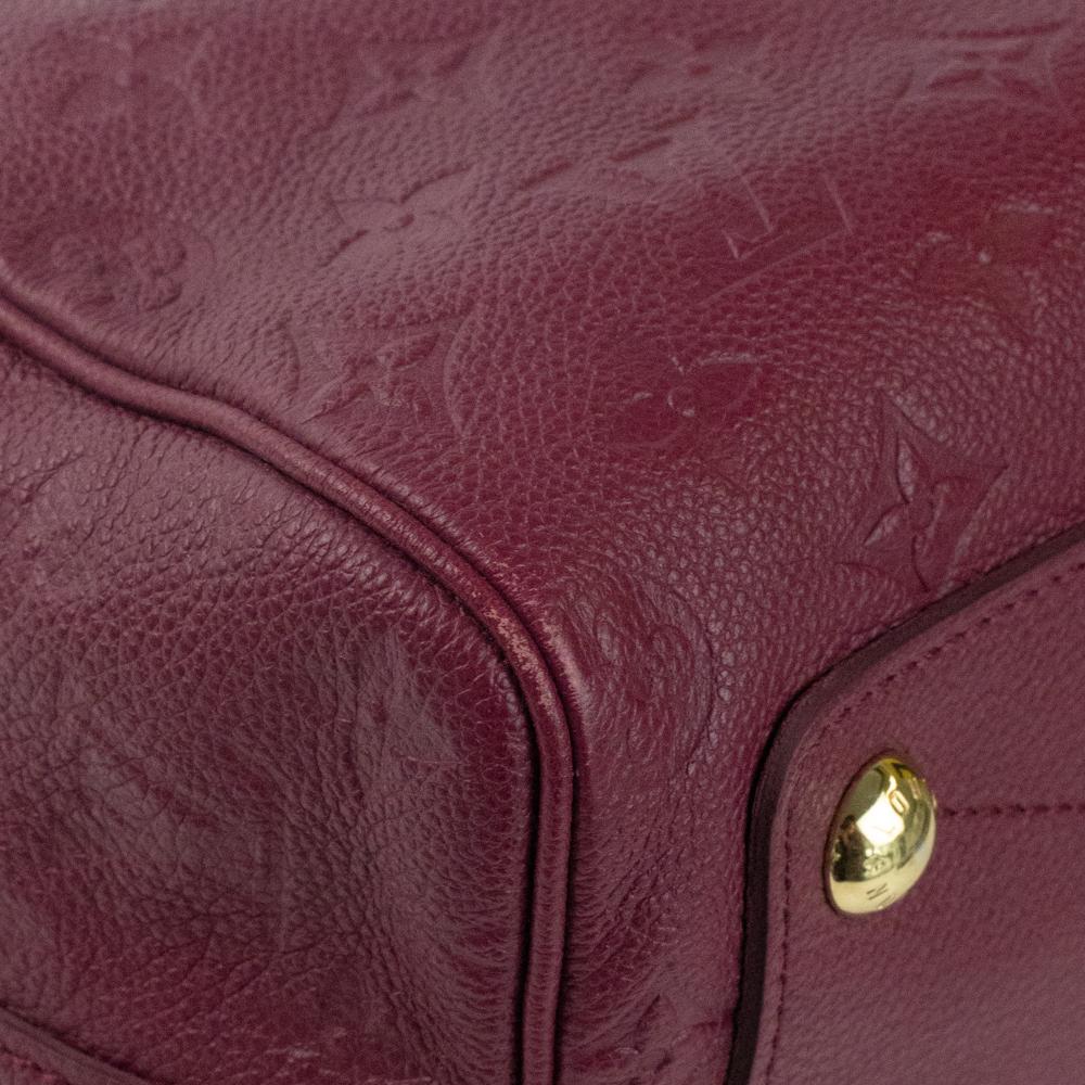 Louis Vuitton, Speedy 25 in burgundy leather 5