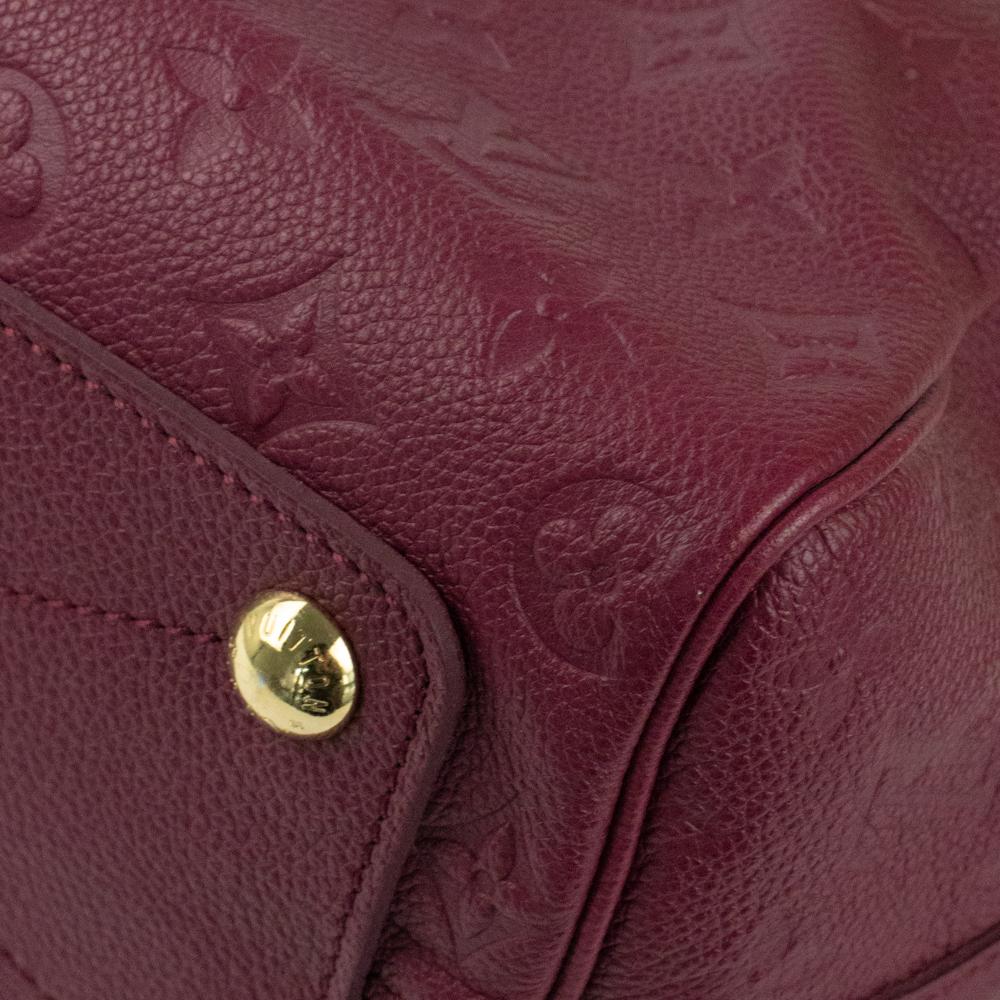 Louis Vuitton, Speedy 25 in burgundy leather 6