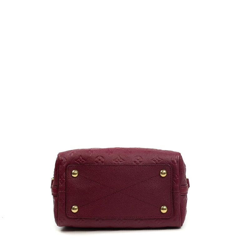 LOUIS VUITTON, Speedy 25 in burgundy leather For Sale at 1stDibs