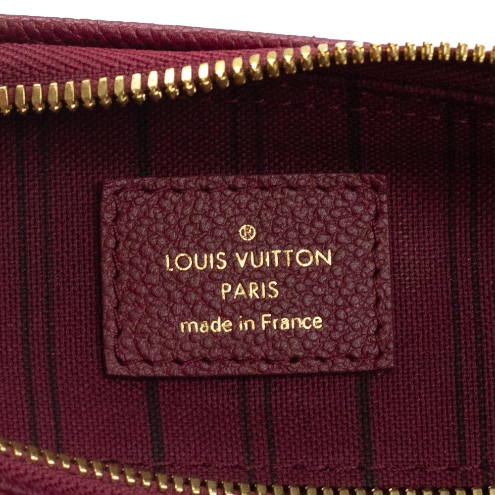 Brown LOUIS VUITTON, Speedy 25 in burgundy leather For Sale