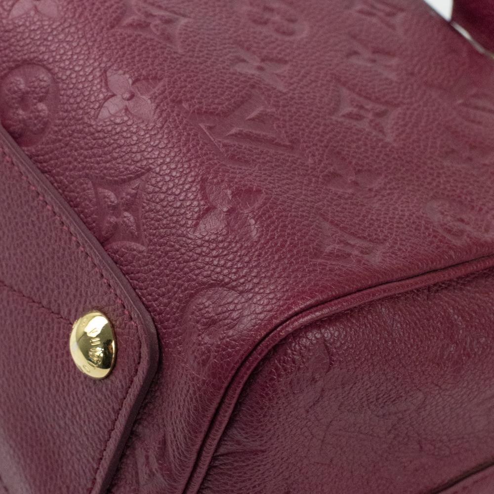 Louis Vuitton, Speedy 25 in burgundy leather 4