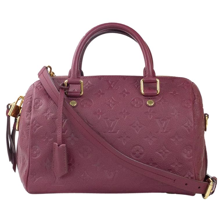 Louis Vuitton, Speedy 25 in burgundy leather