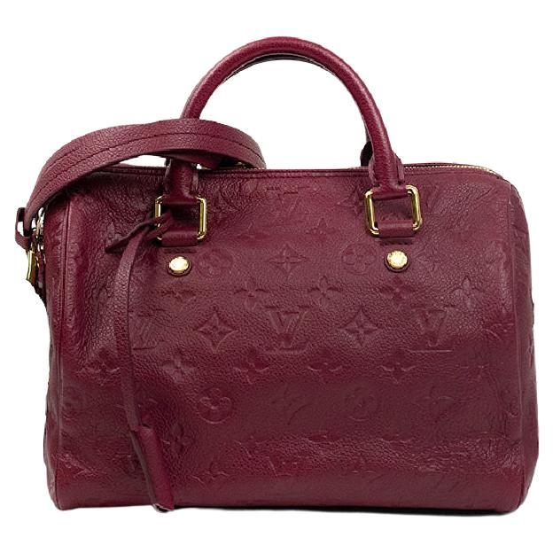 LOUIS VUITTON, Speedy 25 in burgundy leather For Sale
