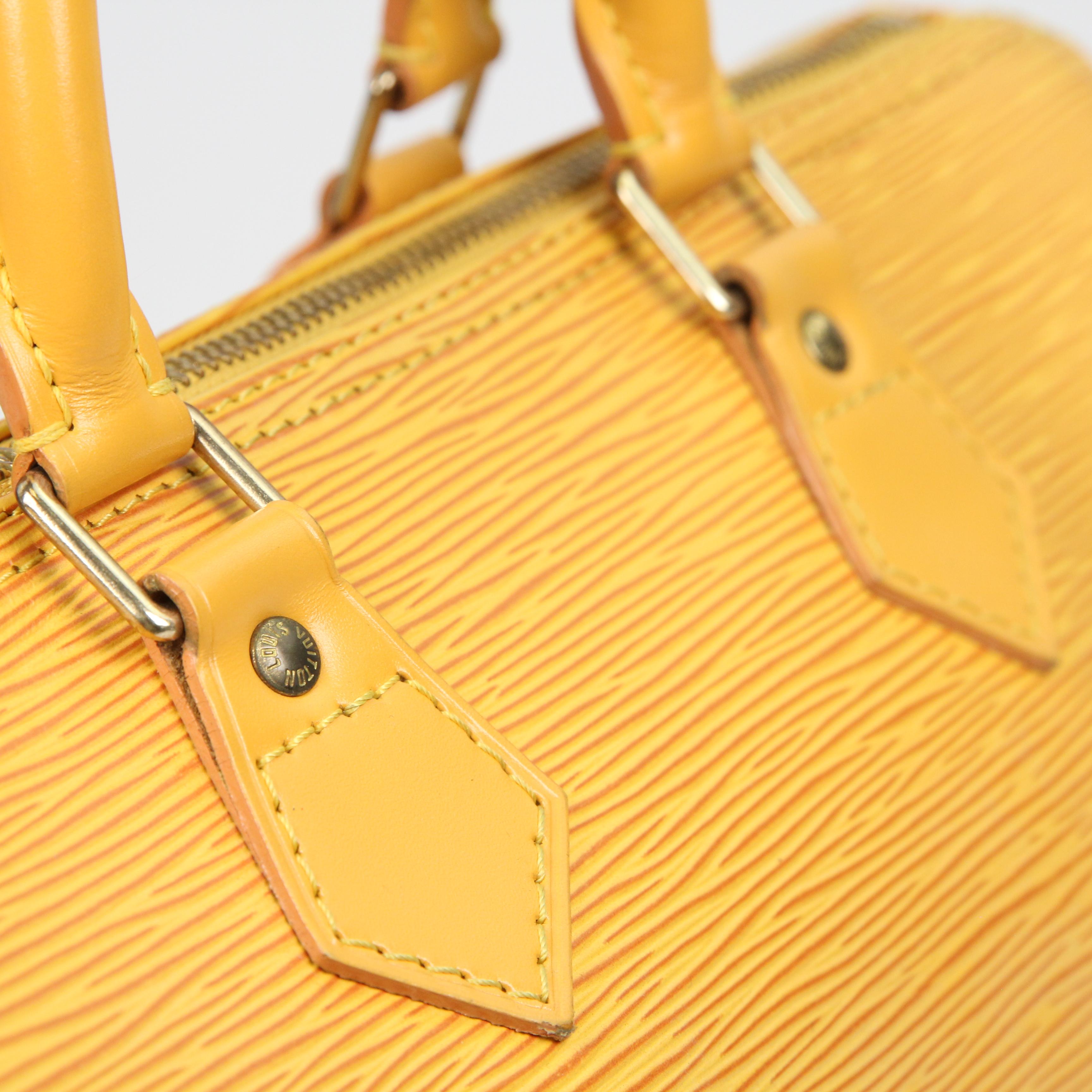 Louis Vuitton Speedy 25 leather handbag For Sale 10