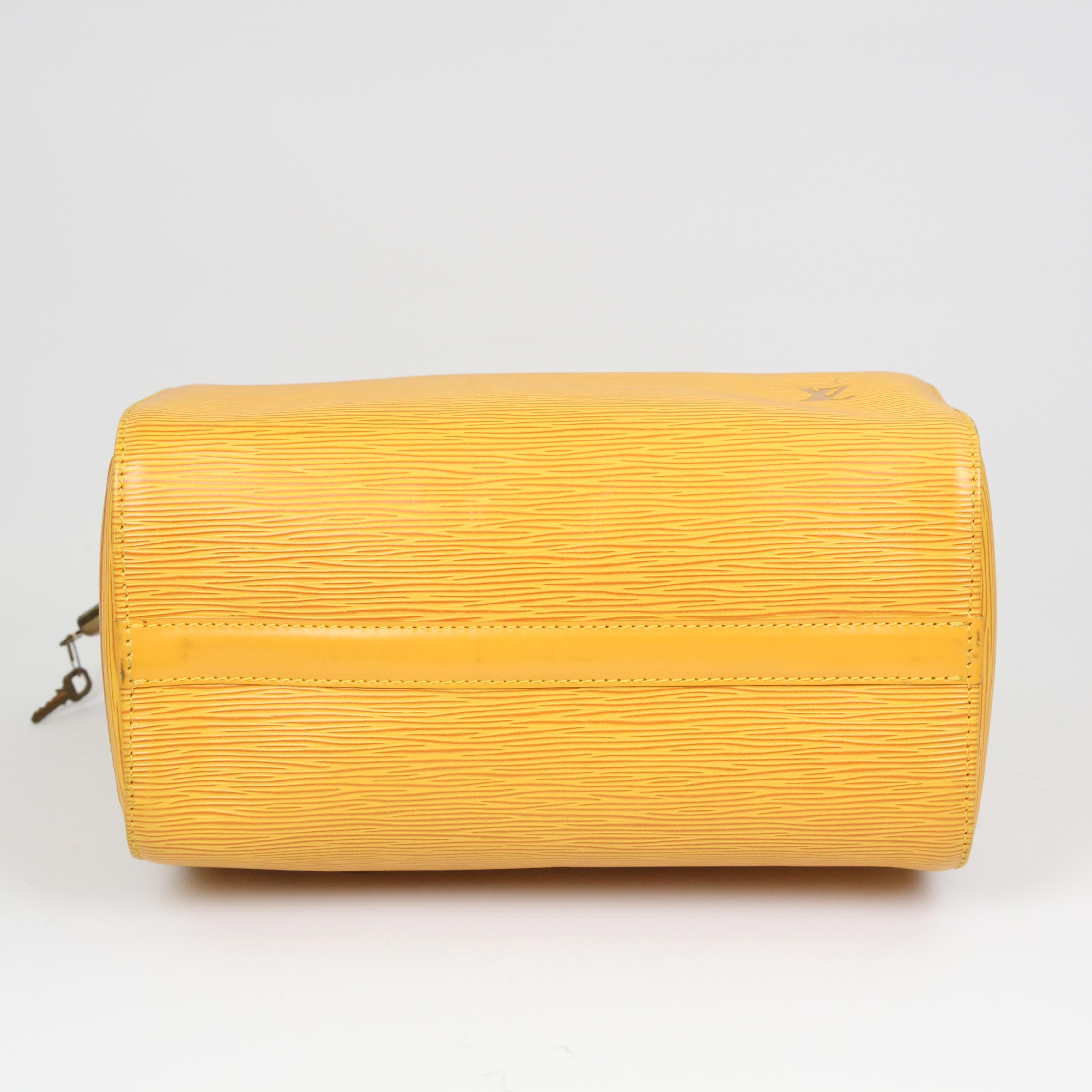 Louis Vuitton Speedy 25 leather handbag For Sale 12