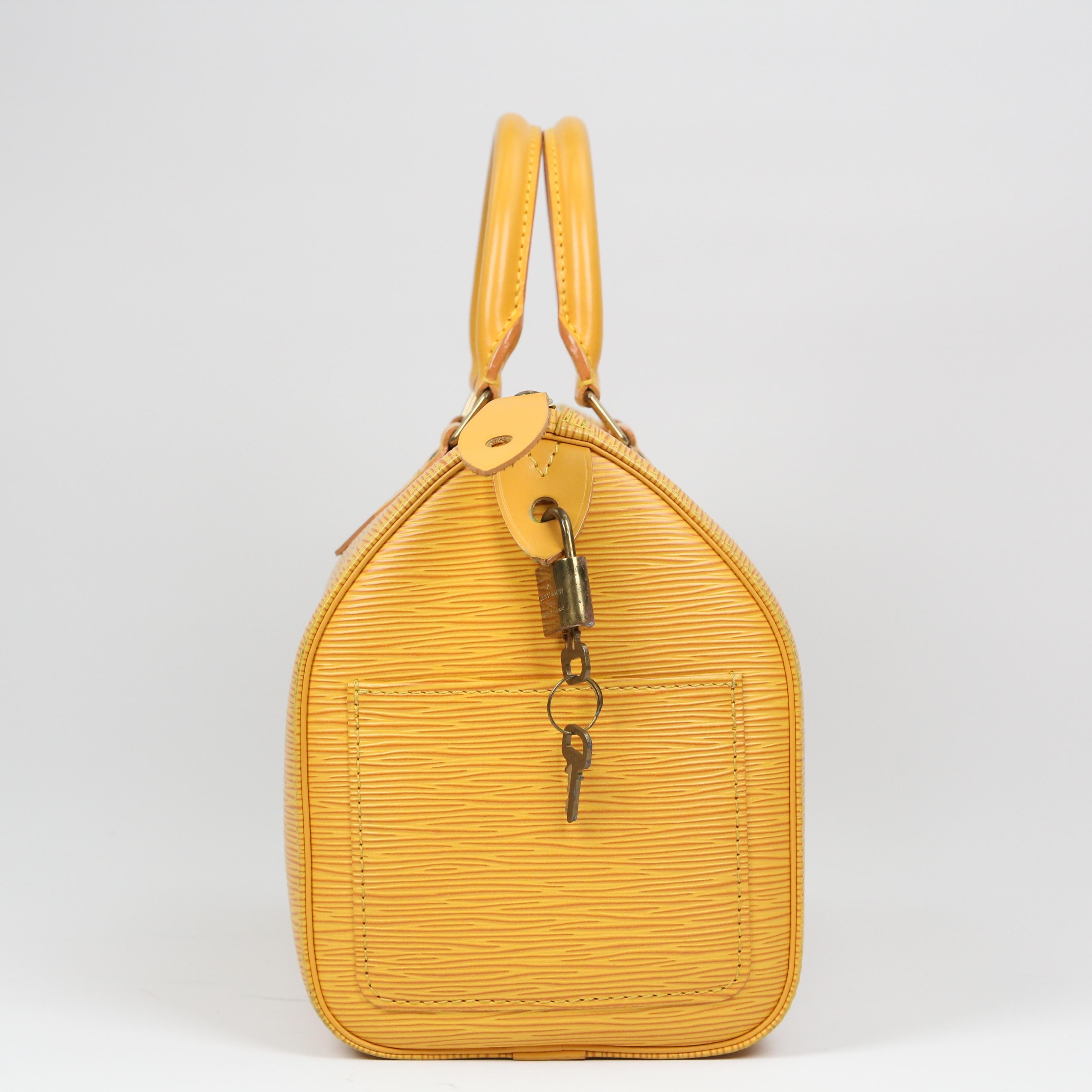 Louis Vuitton Speedy 25 leather handbag For Sale 2