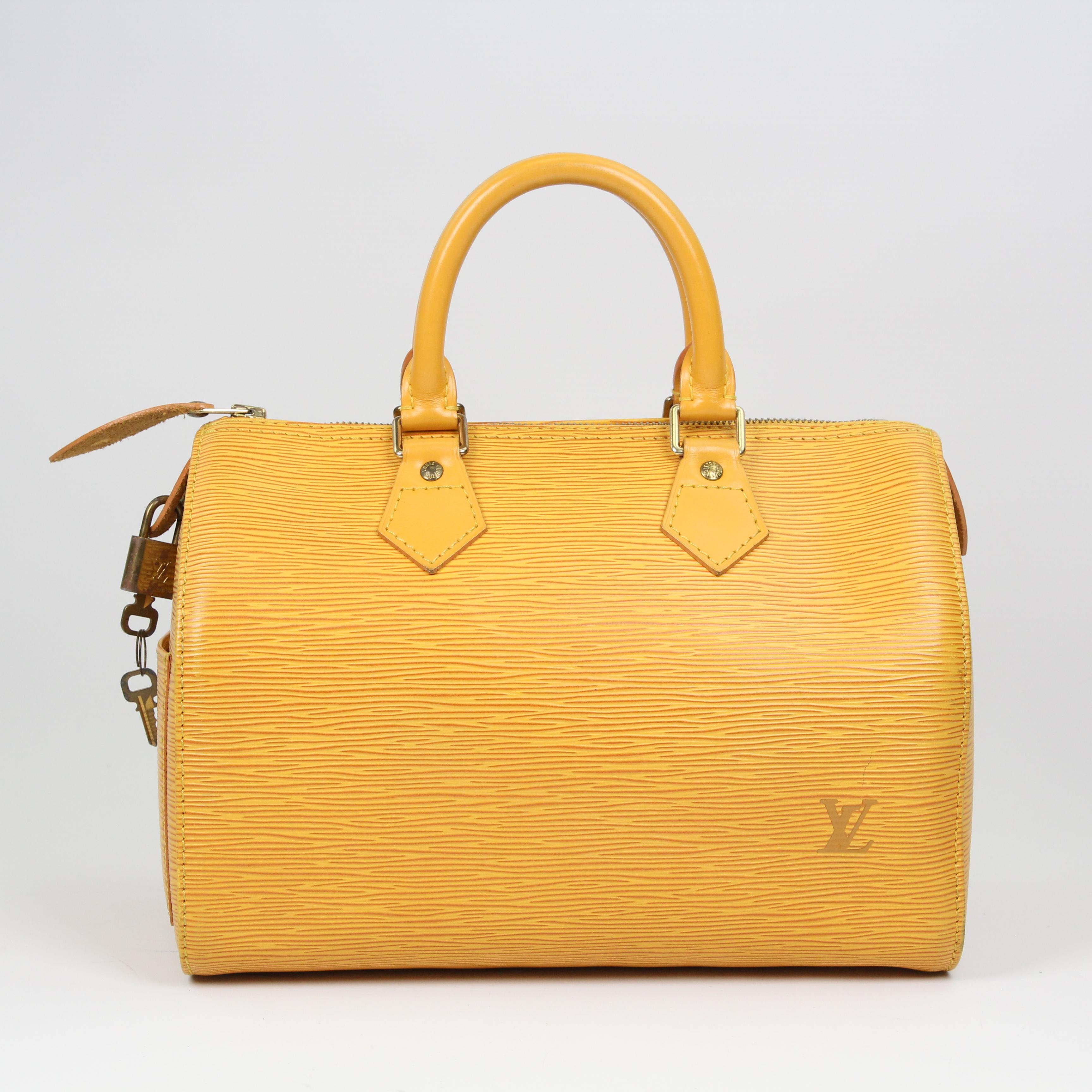 Louis Vuitton Speedy 25 leather handbag For Sale 3