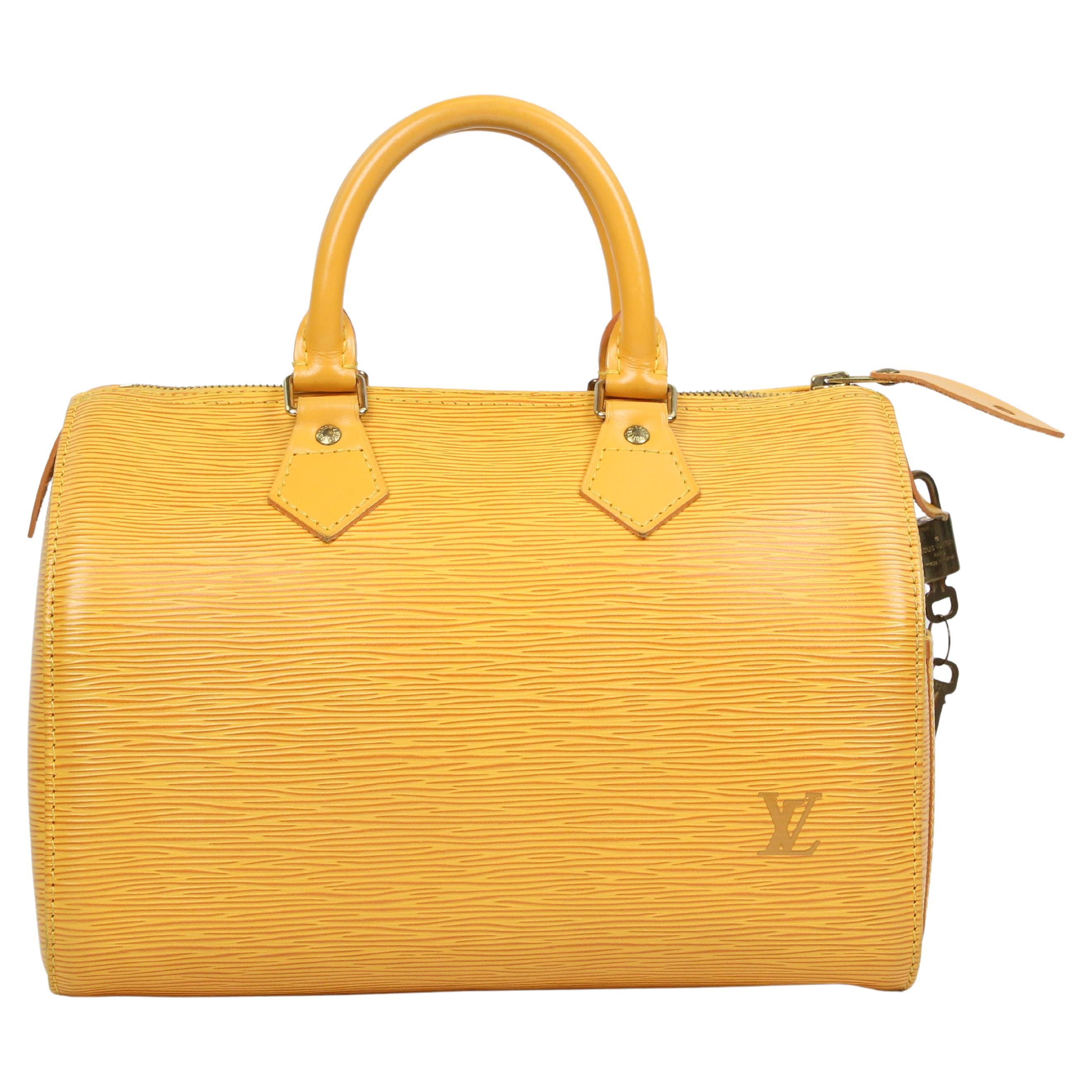 Louis Vuitton Speedy 25 leather handbag For Sale at 1stDibs