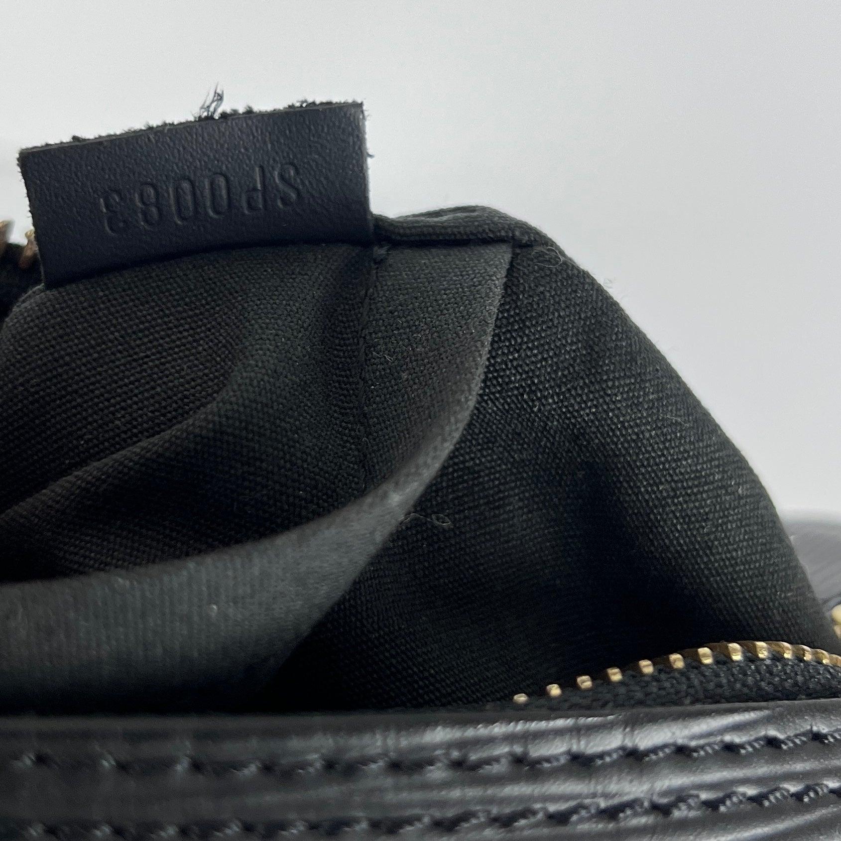 Louis Vuitton Speedy 25 Top Handle Bag Black Leather 2003 en vente 6