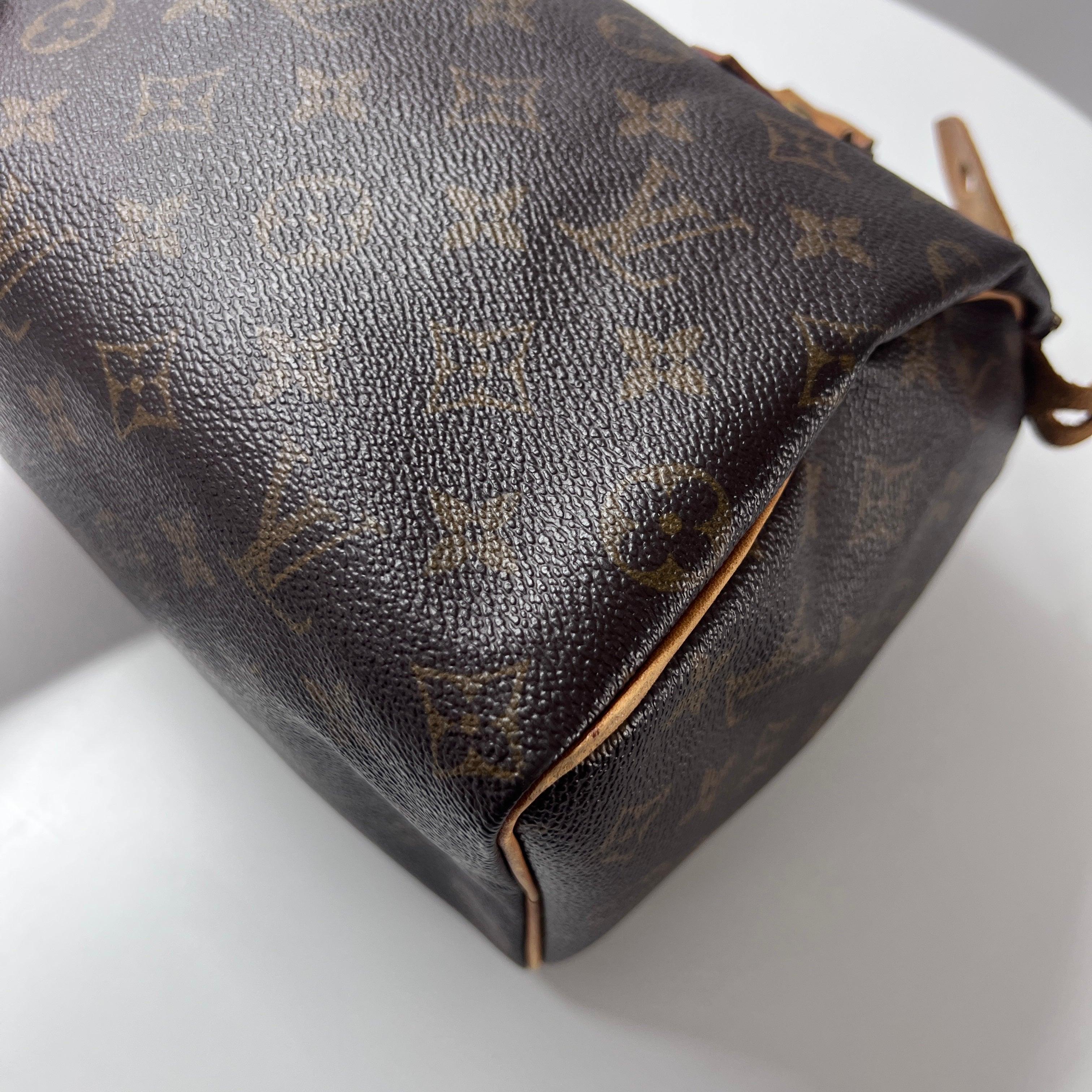Louis Vuitton Speedy 25 Top Handle Bag Monogram Canvas 1991 Excellent état - En vente à SAINT-OUEN-SUR-SEINE, FR