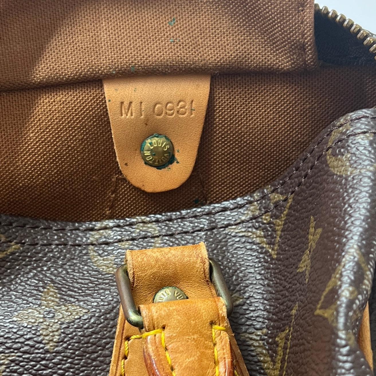 Louis Vuitton Speedy 25 Top Handle Bag Monogram Canvas 1991 Unisexe en vente