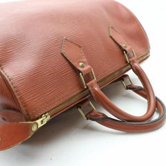 Louis Vuitton Speedy 30 869149 Brown Leather Satchel