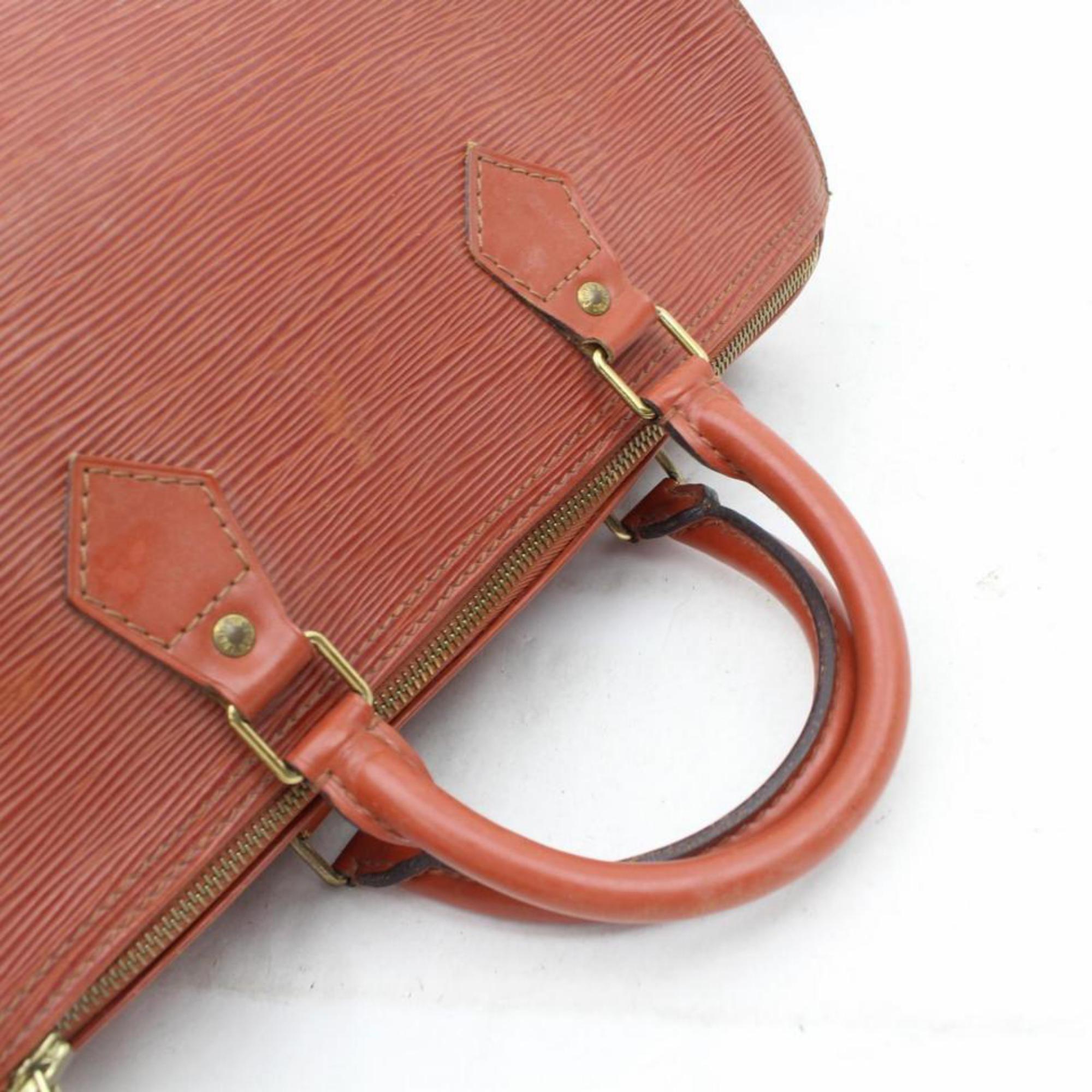 Louis Vuitton Speedy 30 869787 Brown Leather Satchel For Sale 6