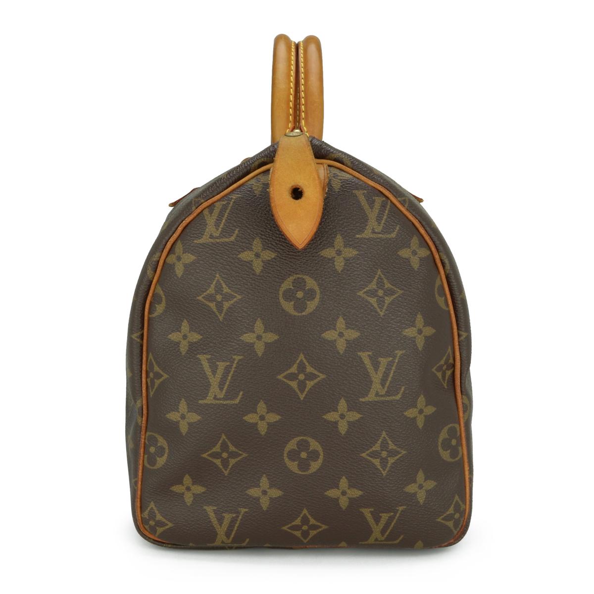 Black Louis Vuitton Speedy 30 Bag in Monogram 2011 For Sale