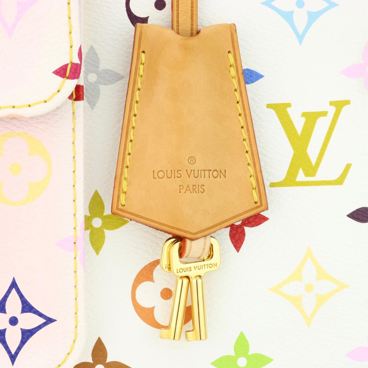 Louis Vuitton Speedy 30 Bag in White Multicolore Monogram 2014 4