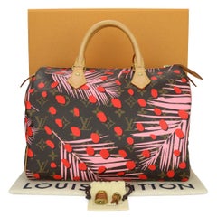 Louis Vuitton Speedy 30 Bag Jungle Dots Monogram with Gold Hardware 2018