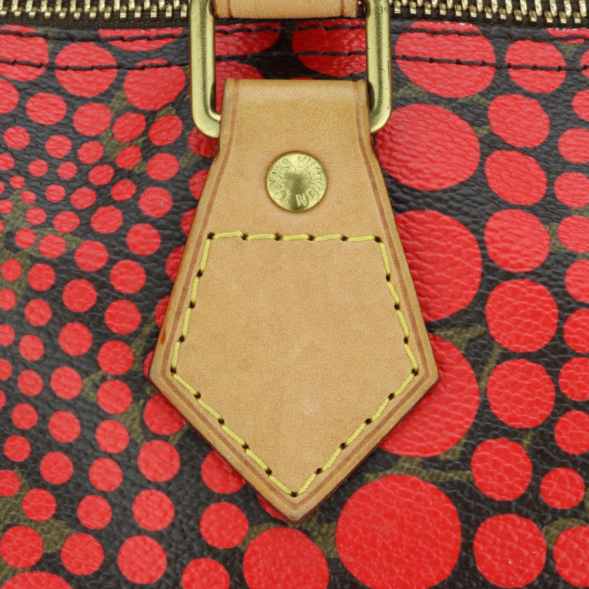 Louis Vuitton Speedy 30 Bag Yayoi Kusama Monogram in Red Limited Edition 2012 9